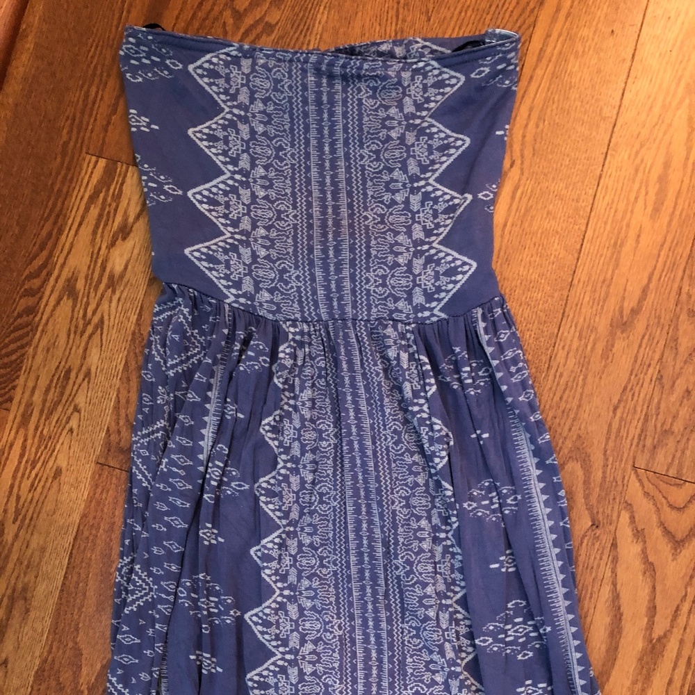 Ocean drive purple flowy dress with open back